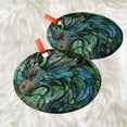 thumbnail image 3 of Blue Green Dragon: Ornament Style Wall or Window Hanging, 2025, Holiday Decoration, Seasonal Keepsake Gift, Unique Collectible, Window Hanging, Home 2025, Holiday Decoration,, 3 of 5