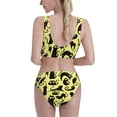 thumbnail image 5 of High Waisted Bikini Sets For Women, Abstract Cute Cat Black Swimsuits Tummy Control, Two Pieces Bathing Suit, 5 of 8