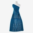 thumbnail image 2 of Zelouf Betty Biadere Glitter Lace , Sewing, DIY, Crafts Fabric by the Yard, Teal Delight, 7 Yard, 2 of 2
