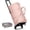 Pink, variant on Rolling Garment Bags for Travel, Convertible Carry On PU Leather Travel Bag 2.0 Roller Edition, 3 in 1 Suit Garment Duffle Bag with Wheels and Shoe Pouch for Business Wedding Overnight, Pink