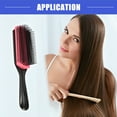 thumbnail image 2 of Vocoste Hair Brush 9 Row Styling Brush for Women Black Red 8.74"x2.2"x1.38", 2 of 7