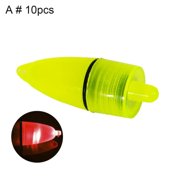UDIYO 10Pcs/Set ABS Bait Alarm Bell Luminous Dual Bell Tear Resistant Fishing Bell Alarm for Fishing Rod