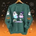 thumbnail image 2 of Enjoytime Halloween Crewneck Sweatshirts Women Fall Fashion Long Sleeve Pullover Tops Casual Cute Ghost Graphic Sweatshirt, 2 of 8