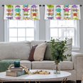 thumbnail image 5 of LALILO Kitchen Curtain Valance Standing Sunrise Seaside Rod Pocket Window Curtain 52"x 18" Set of 2, 5 of 7