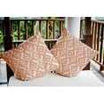 thumbnail image 5 of 16"x16" Square Simply Daisy Hipster Poly Indoor/Outdoor Pillow, Sunwashed Brick Qty 1, 5 of 5
