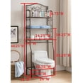 thumbnail image 6 of Leeds 3 Piece Transitional Bathroom Storage Shelving Set, Pewter Metal, 6 of 8