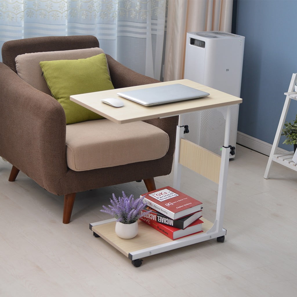 Studying Desk Adjustable Laptop Stand Portable Cart Tray Side Table Side Table 