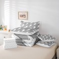 thumbnail image 6 of Erosebridal Hand Drawn Doodle Lightning 7-Piece Twin Bedding Sets,Gray White Bedding Comforter Set For Boys Kids,Reversible, 6 of 7