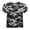 Gray-08, variant on Girls Camo Print Tops Round Neck Puff Sleeve T-Shirts Blouse for Daily & School 4-15Y