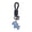 Black flocked cowhid Blue pony, variant on Fashionable Leather Keychain Horse Pendant Keyring Backpack Pendant Daily Use Key Holder for Gifting and Personals Use