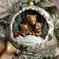 thumbnail image 4 of Luxcidy Bear Family Christmas Ornament, Personalized Family Ornament, Black Bear Family of 3 Ornaments for Christmas Tree Decor, Family Home Decor, Gift for Parents(E), 4 of 6