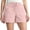 Pink, variant on Yievot Women's High Waisted Casual Shorts 5 Inch Inseam Drawstring Relaxed Fit Summer Outdoor Hiking Shorts