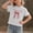 White, variant on ITSAME T-Shirts for Girls, Lightweight Comfort Cute Bow Cotton Summer Casual Fashion Tops White Size 10