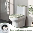 thumbnail image 4 of HELLHERO Toilet Lid Seat Cover Set of 2 Piece Set Elastic Edge Bathroom Toilet Lid Cover Set Machine Washable Gift, 4 of 4