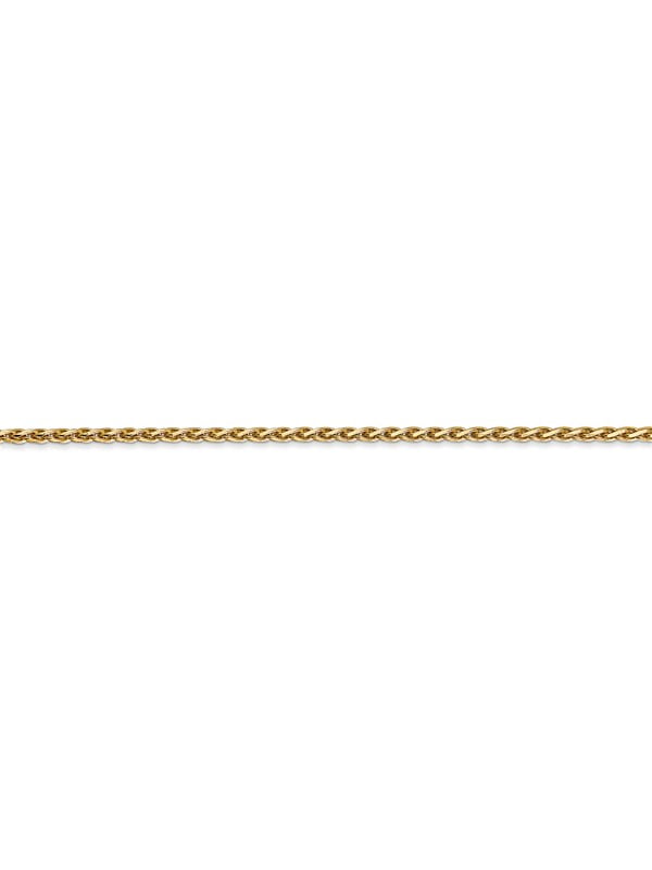 Sterling Silver Spiga Wheat Chain Anklet 1.9mm Nickel Free Sizes 9-10 inch
