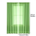 thumbnail image 2 of Solid Color Semi Sheer Window Curtains for Light Control Living Room Bedroom Drapes Polyester Sheer Voile Panels, 2 of 8