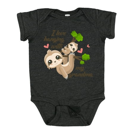 

Inktastic Hanging with My Grandma Gift Baby Boy or Baby Girl Bodysuit