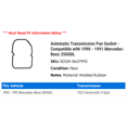 thumbnail image 2 of Automatic Transmission Pan Gasket - Compatible with 1990 - 1991 Mercedes-Benz 350SDL, 2 of 2