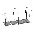 thumbnail image 2 of 3x8 Overhead Garage Storage Rack, Adjustable Ceiling Mounted Storage Racks, Garage Shelving Heavy Duty Storage Organizer System, 750LBS Weight Capacity, Adjusts 22-40" off Ceiling, Black, 2 of 7
