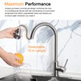 thumbnail image 3 of NEX Touch Kitchen Stainless Steel Faucet with Pull Down Sprayer, Brushed Nickel, 3 of 6