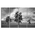 thumbnail image 2 of Trois Arbres devant les Montagnes - Uvre d'Art Paysager sur Toile, 2 of 3