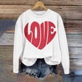 thumbnail image 2 of Patlollav Womens Valentine's Day Long Sleeve Sweatshirts, 2 of 6