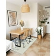 thumbnail image 4 of Eucalyptus Leaves Blue Bath Rug 2x3ft Woven Bathroom Entryway Runner Rug,Watercolor Spring Botanical Washable Living Room Hallway Bedroom Kitchen Carpet with Tassels,Indoor Outdoor Throw Doormat, 4 of 5