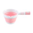 thumbnail image 1 of Cucharón de agua plegable para baño, ahorra espacio, cucharón plegable, cuchara de agua para mascotas Rosa, 1 of 9
