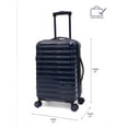EV1 x iFLY Hardside Fibertech Luggage 3 Piece Set with HeartShaped