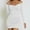 White, variant on Womens Casual Tops Jumpsuits Bodysuit Bodycon Dress Wearing Clothing Evening Gowns for Weddings Cap Sleeve Dress plus Short Masquerade Dress Petite Dress Petite Length Lace Neck Dress Satin Prom Dress