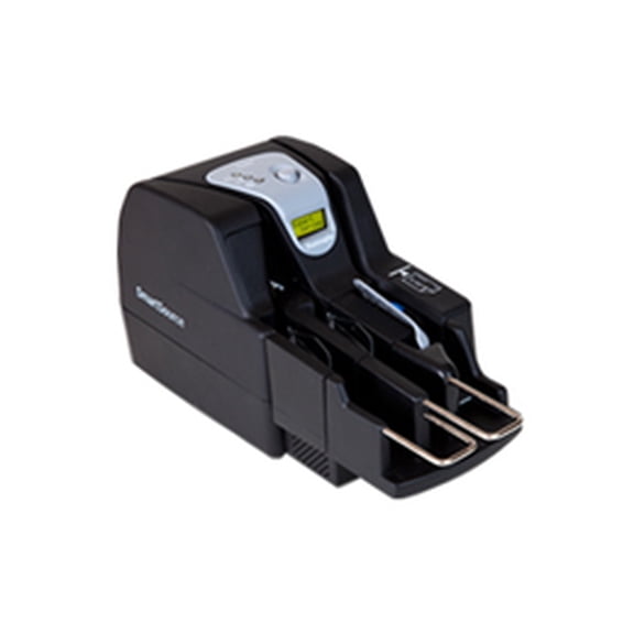 Restored Burroughs Professional Series Single Pocket Check Scanner 45dpm, 50Item Feeder, InkJet Endorser (SSP14550) (Refurbished)