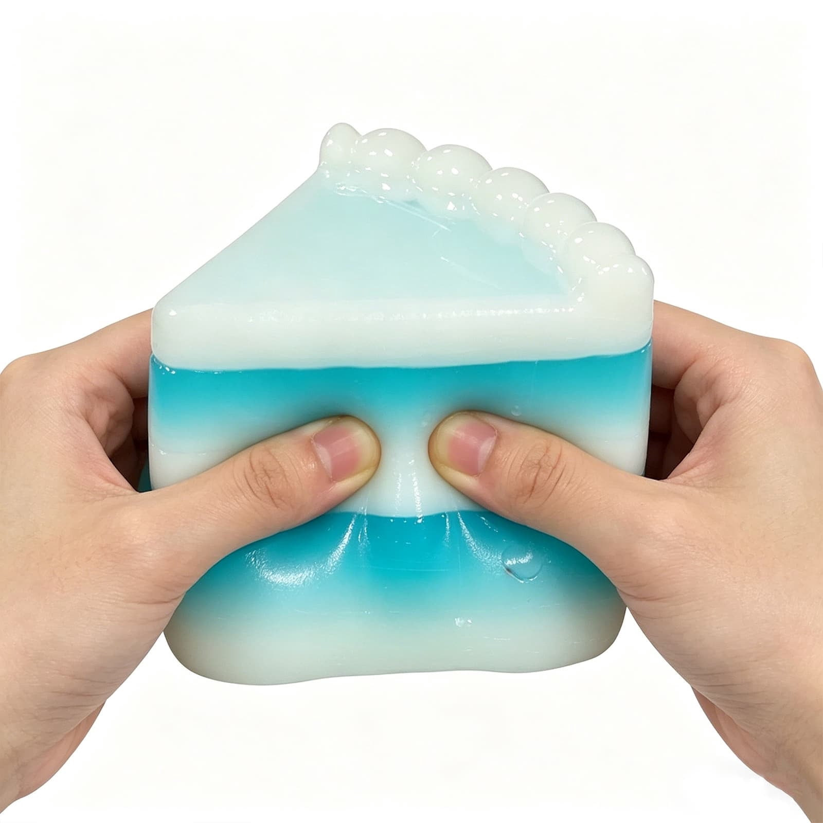 Tusihei Cake Squeeze Toys, Multi-Tiered Realistic Cake Slow Rising Fidget Squeeze, Soft Portable Stress Squeeze Ball Sensory for Party Favors Colorful