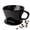 Black, variant on Pour Over Coffee Maker, Non-Electric Pour Over Coffee Dripper, Manual Brew Maker, Single Cups Porcelain Slow Brewing Accessories for Gifts,White