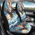 thumbnail image 4 of XYZCANDO Decorative Car Front Seat Covers Auto Truck SUV, Breathable Easy Install Front Car Seat Covers 2 pcs Polyester Fabric Eagle Pattern Design, 4 of 10