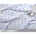thumbnail image 2 of Soimoi Blue Cotton Duck Fabric Dots Dots Print Fabric by the Yard 56 Inch Wide, 2 of 3