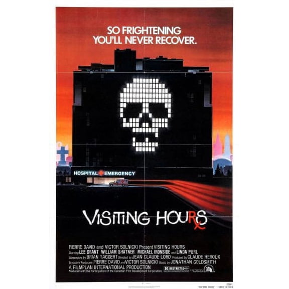 Visiting Hours Movie Poster Metal Sign 8Inx 12In Metal Print 8x12 Square Adults Best Posters