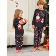 thumbnail image 4 of Pijamas familiares a juego de Navidad 2025, estampado de letras de Papá Noel, muñeco de nieve, adultos, niños y bebés, conjuntos familiares a juego, pijamas familiares navideños, 4 of 4