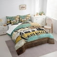 thumbnail image 3 of Homewish Happy Camping Bedding Comforter Set 7pcs for Kids Children Teens,Adventure Car Queen Bedding Sets Super Cozy,Lodge Cabin Queen Sheet Sets,Super Cozy Room Decor,Reversible, 3 of 8