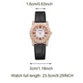 thumbnail image 2 of Jewelry VerPetridure New Faux Leather Watch Rhinestone Roman Scale Female Watch, 2 of 2