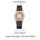 thumbnail image 2 of Reloj de cuarzo para mujer, nuevo reloj de moda de piel sintética con diamantes de imitación y escala romana, reloj femenino, reloj informal de moda., 2 of 2