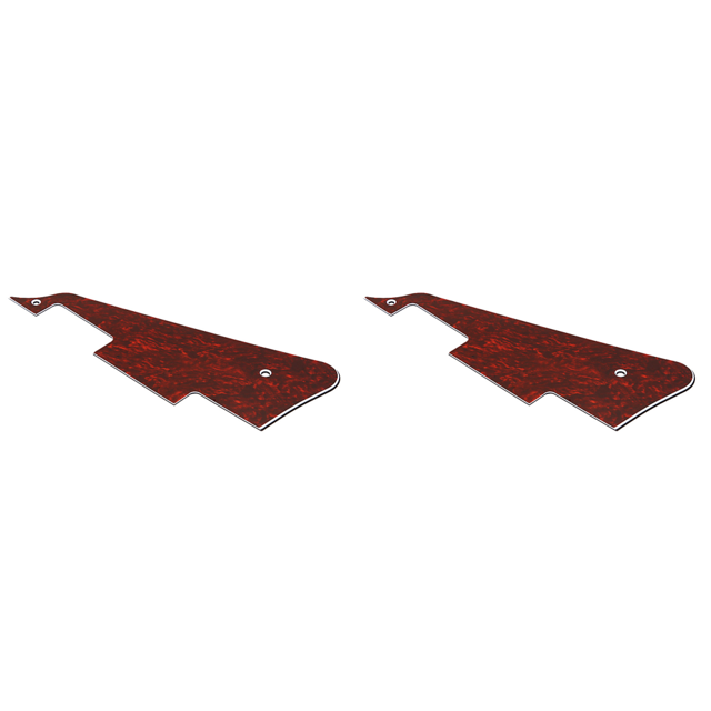 Piezas Guitarra PVC 3 Protectores Púa para LP (concha Tortuga) Rojo