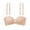 Beige, variant on Everyday Bras Detachable Shoulder Strap JIANLAI Strapless Convertible Push Up Bra, Removable Strap Underwire Support Bra, Non Slip Deep Plunge Everyday & Formal Bra