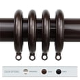 thumbnail image 1 of Central Design 1930-07 1.75 in. Poly Resin Curtain Eyelet Rings, Cocoa - Set of 10, 1 of 1