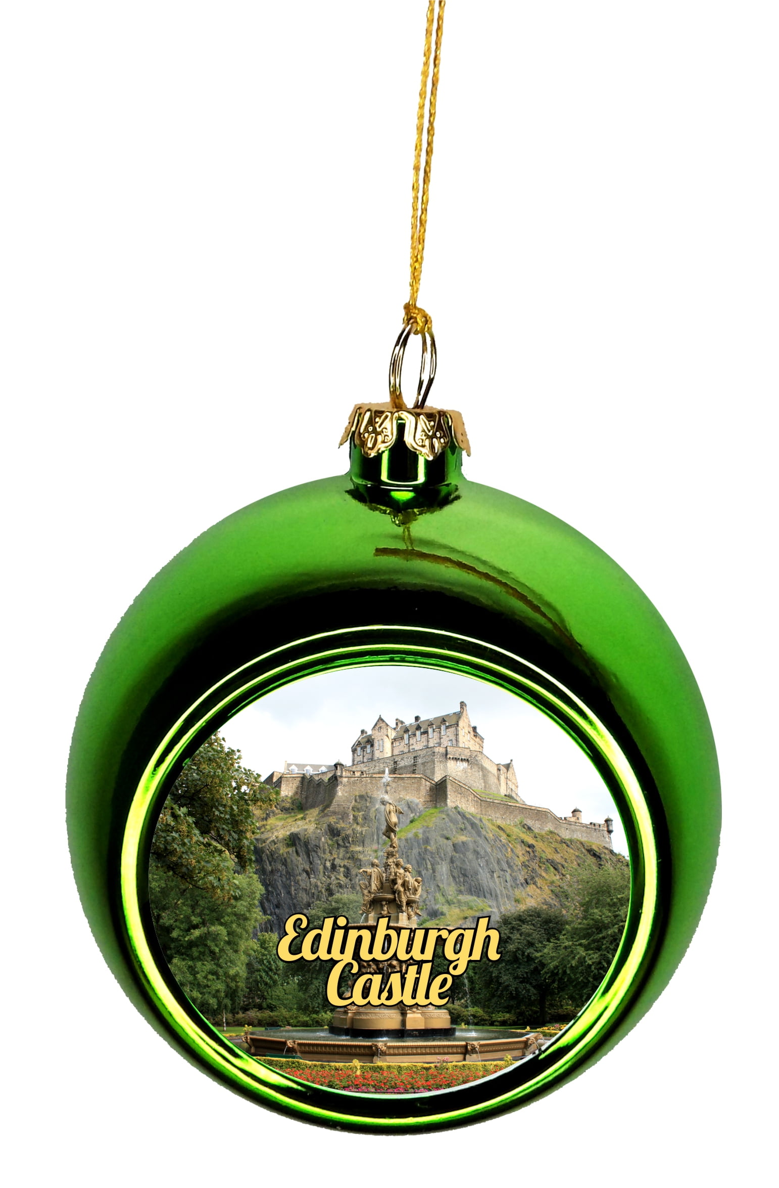 Edinburgh Castle Scotland Tree Ornaments Scottish United Kingdom UK