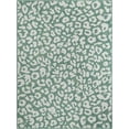 thumbnail image 2 of Unique Loom Outdoor Safari Collection Area Rug - Leopard (5' 3" x 7' 1" Rectangle Green Blue/Ivory), 2 of 6