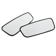 360° HD Glass Rotatable Mirror Blind Spot Rearview Frameless Wide Angle Flexible Shape IP67 Waterproof Pressure Sensitive Adhesive Pair Auto SUV Indoor Outdoor Clear View Safety