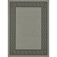 thumbnail image 3 of Unique Loom Outdoor Border Collection Area Rug - Greek Key (8' x 11' 4" Rectangle Gray/Black), 3 of 7