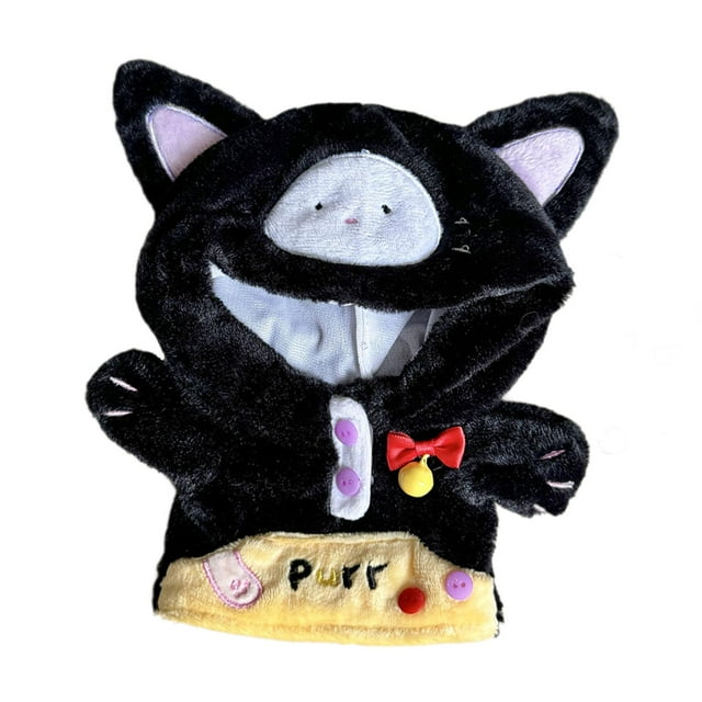 Ropa de muñeca de peluche de 20 cm para niños, regalo de cumpleaños, conjuntos de moda, mamelucos de muñeca Negro