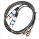 thumbnail image 5 of 10X Cable de Audio de Alta Fidelidad 2 Macho una Xlr 3 Pin Hembra Amplificador de Consola de Mezcla Dual Xlr una Dual Shileded Cable 1.5M, 5 of 5