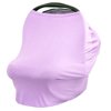 JLIKA Baby Car Seat Canopy Cover and Stretchy Nursing Cover Lavender